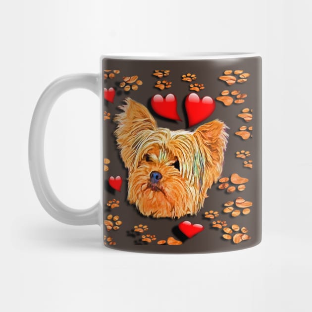 Yorkshire Terrier Dog Lover Graphic Design Yorkie by tamdevo1